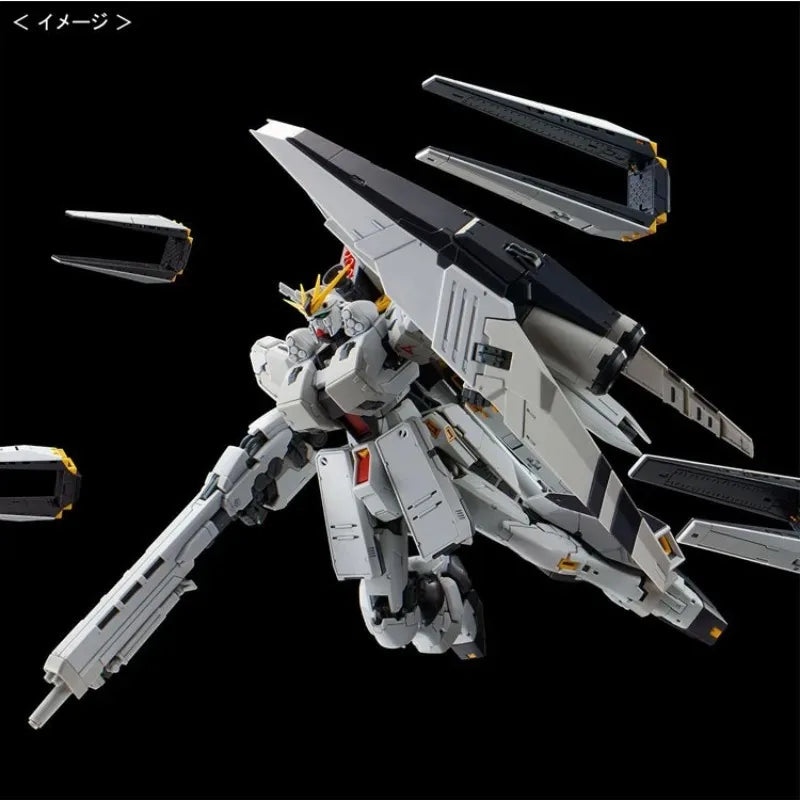 In StockGenuine Bandai  RG RX-93 V GUNDAM HWS Anime Action Figure Robot Periphery Collectible Assembly Model Toys Ornaments Gift