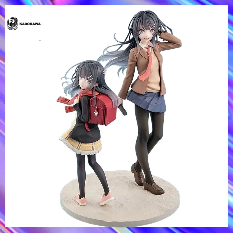 Original in Stock KADOKAWA KDcolle Sakurajima Mai and Red School Bag Girl  Figures Model Toy Gift Collection Ornament