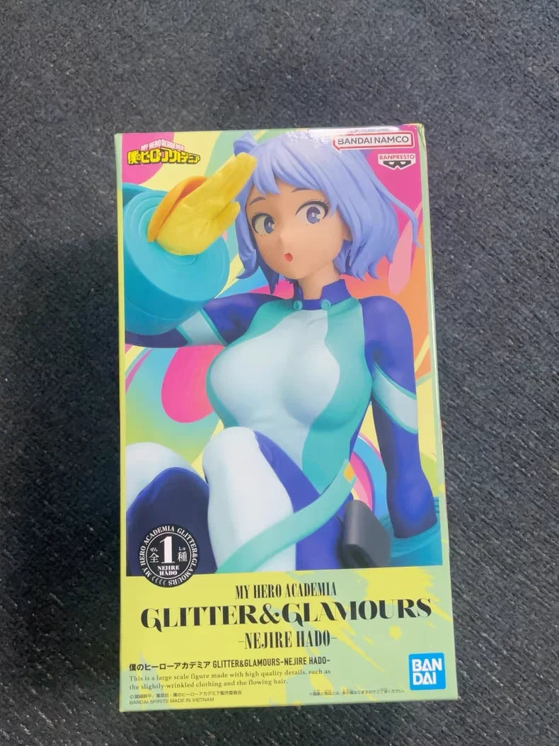Bandai Original Banpresto MY Hero Academia Glitter&glamours Nejire Hado Figuras Anime Action Figure Doll Kids Toys Juguete Gifts