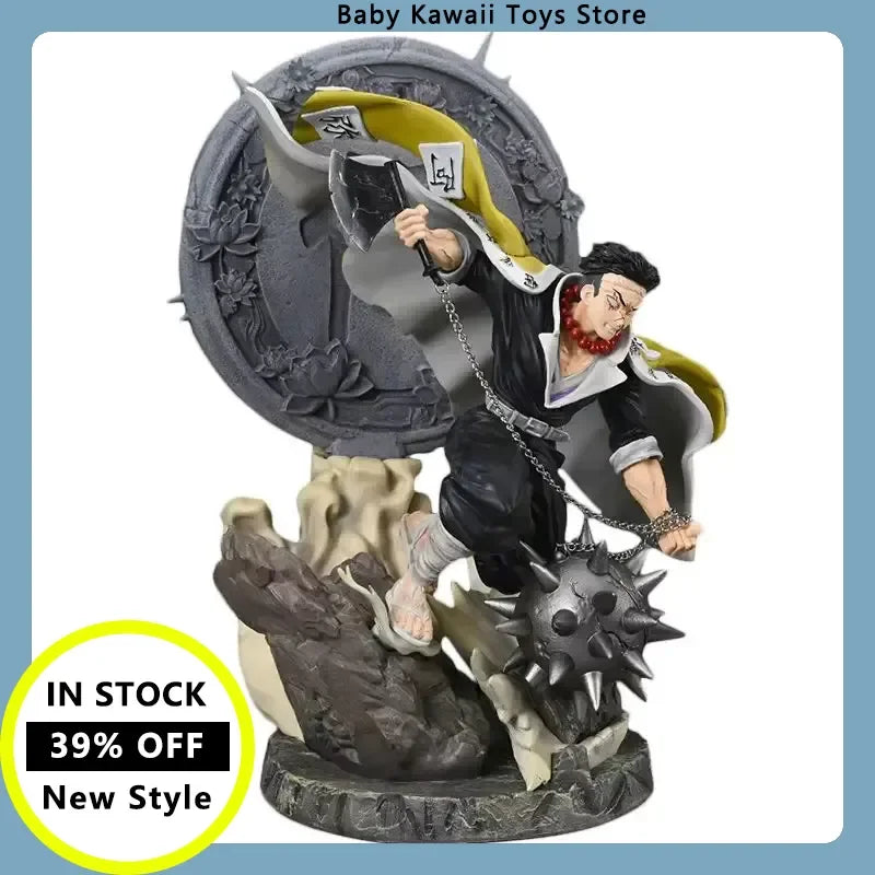 Demon Slayer 41cm Himejima Gyomei Anime Figure Pvc Model Gk Large Statue Boys Collection Desktop Decoration Ornament Toys Gift