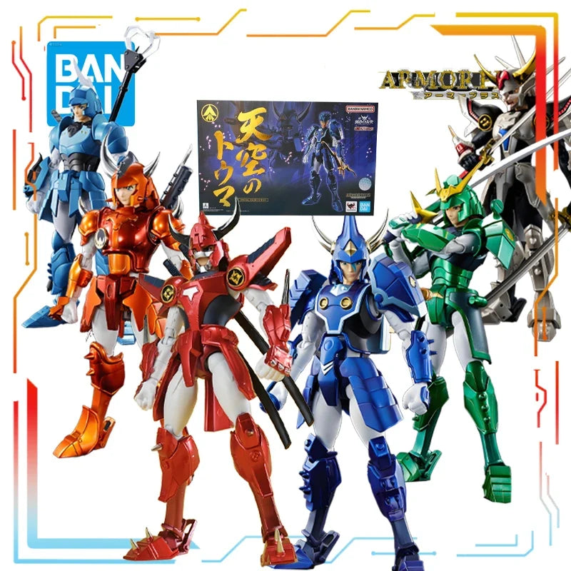 Direct Delivery in Stock BANDAI Original ARMOR PLUS Movable Series Ronin Warriors Anime Figure Model Toys Model Gifts for Boys
