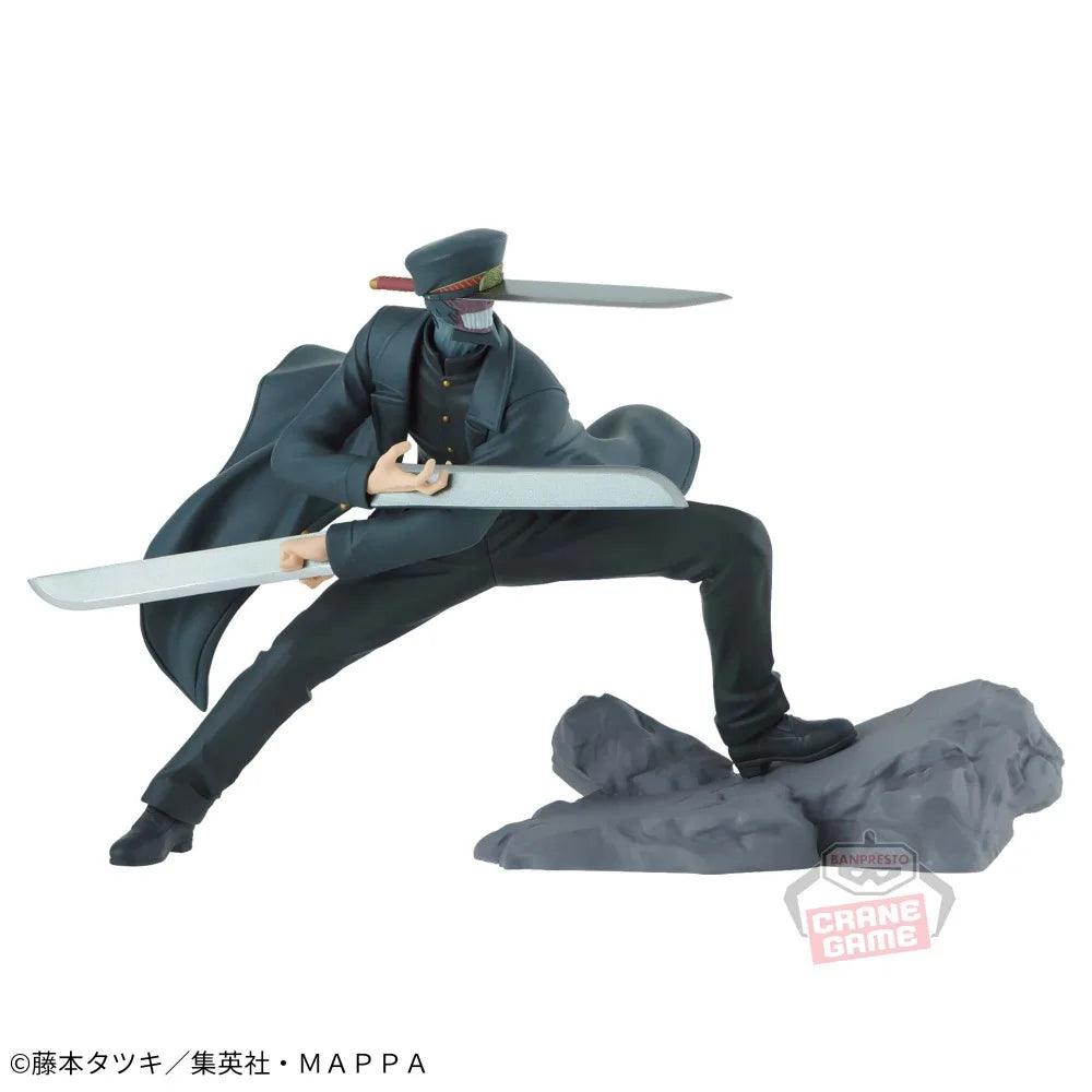 In Stock Bandai Original Genuine Banpresto Combination Battle Anime Chainsaw Man Samurai Sword Denji Collection Model Toy Figure
