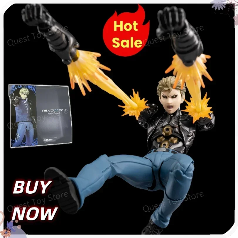 Neue Ko Genos Actionfigur One Punch Man Anime Figur Kaiyodo Revoltech Yamaguchi Gelenk bewegliche Modell Statue Kinder Spielzeug Geschenke