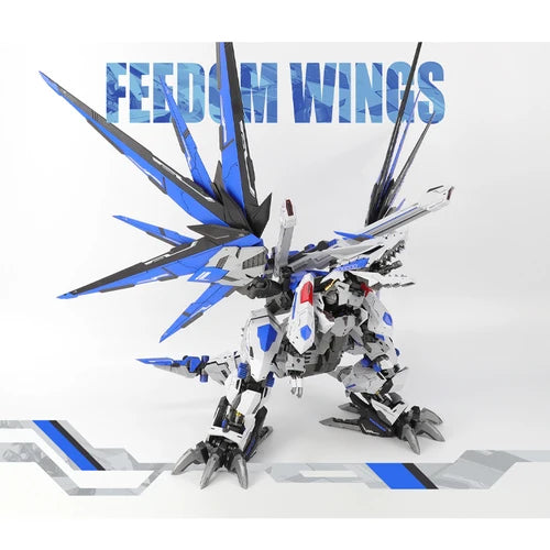 ZZA 1/72 Mechanical Beast Mecha-ModellFlügel der Freiheit Kampfdrache Bewegliche PuppeGuochuang Montage Mecha Spielzeug Geschenk,Premium Geschenk