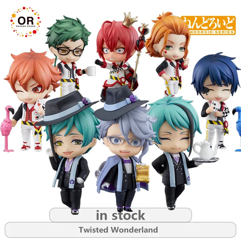 Orange Rouge Original NENDOROID Twisted Wonderland Serie 1887 Floyd Leech\1886 Jade Leech Anime Actionfigur Modellspielzeug