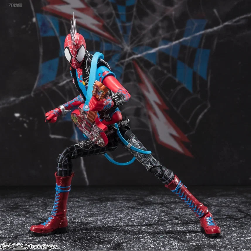 CT Factory SHF Parallel Universe Punk Spiderman Hobie Collectible Action Figure Toy Holiday Gift Moving Parts Miniature Model