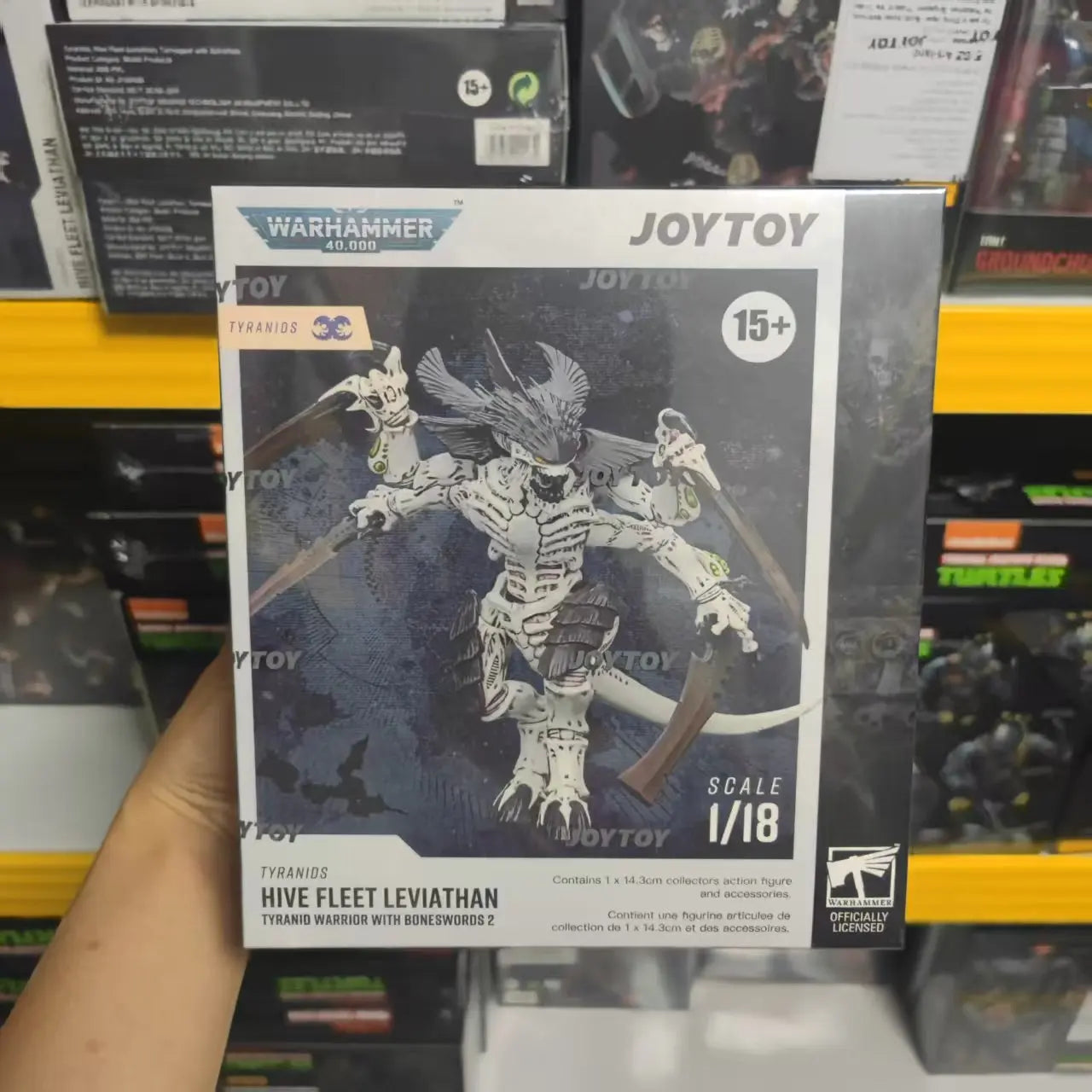 【In Stock】JOYTOY Warhammer 40K Tyranids Hive Fleet Leviathan Tyranid Warrior Bonesword 2 Collection 1/18 Action Figure