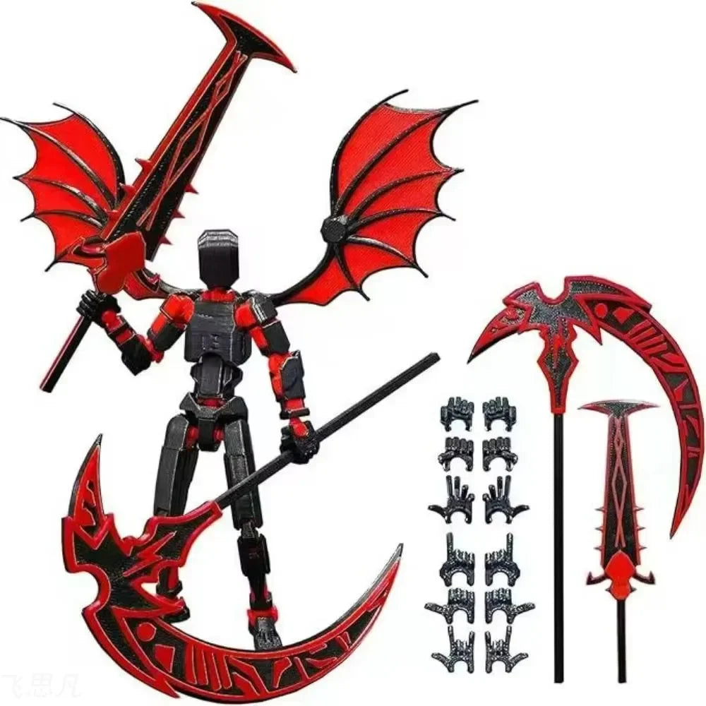 Desktop Decoration 3D Printed Robot 13 Action Figure Shapeshift Robot Multi-Jointed Movable Robot Dummy Action Figures Upgraded