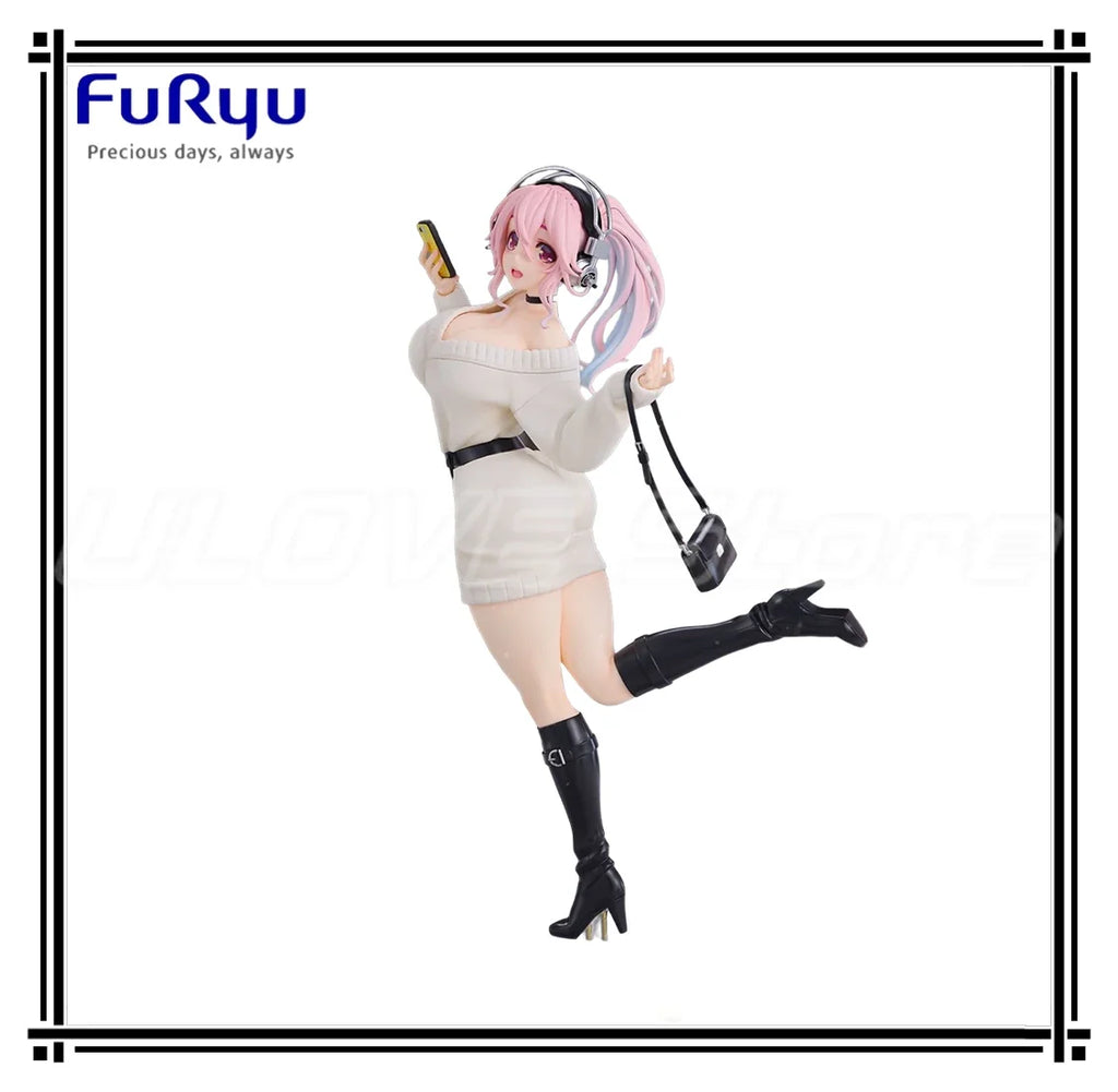 In Stock Original FuRyu Trio-Try-iT Figure SUPER SONICO Animation Figure Model Collection Gift Ornaments