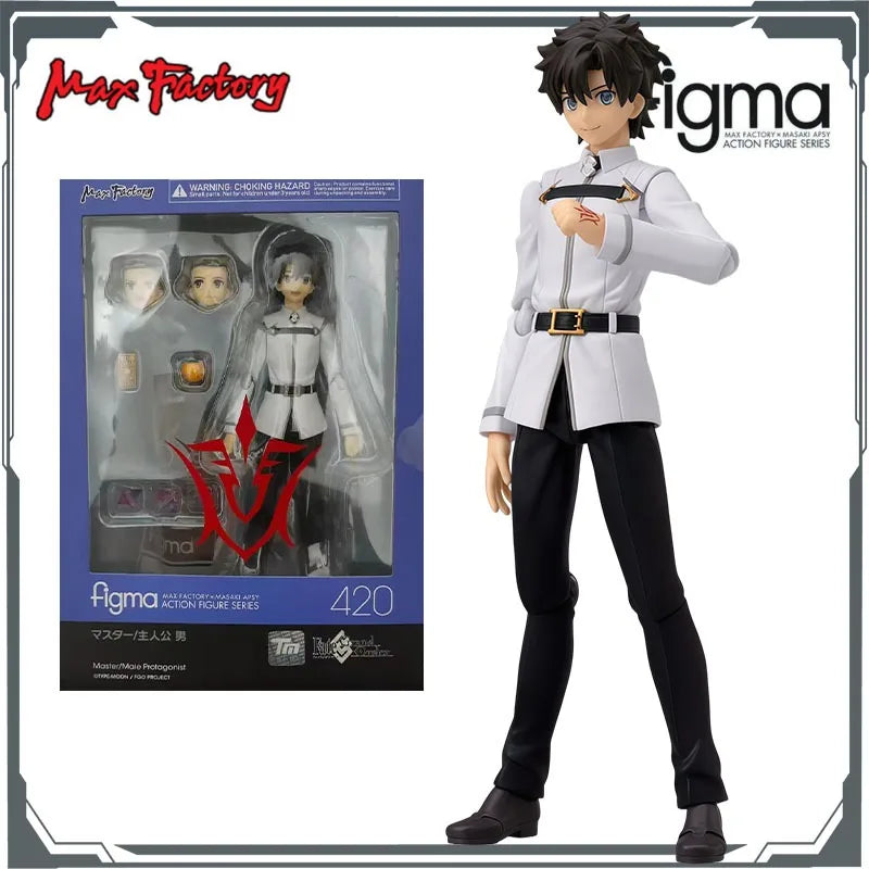 Max Factory Original Figma Fujimaru Ritsuka Master Anime Action Figures Toys for Boys Christmas Gift Collectible Model Ornaments