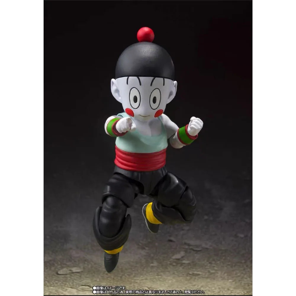 100% Authentic In Stock Genuine Bandai S.H.Figuarts Dragon Ball Tien Shinhan & Chiaotzu Anime Action Figure Collection Model Toy