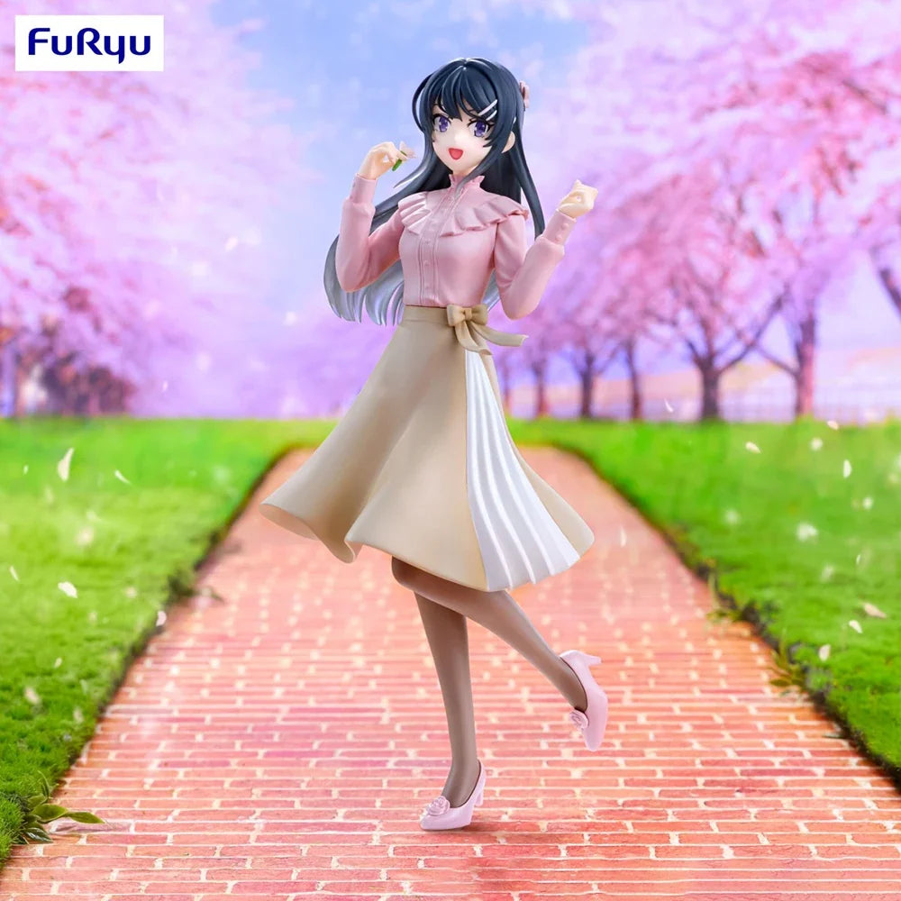 Original in Stock FuRyu Seishun Buta Yarou Wa Bunny Girl Senpai No Yume Wo Minai Sakurajima Mai Anime Figure Model Decoration