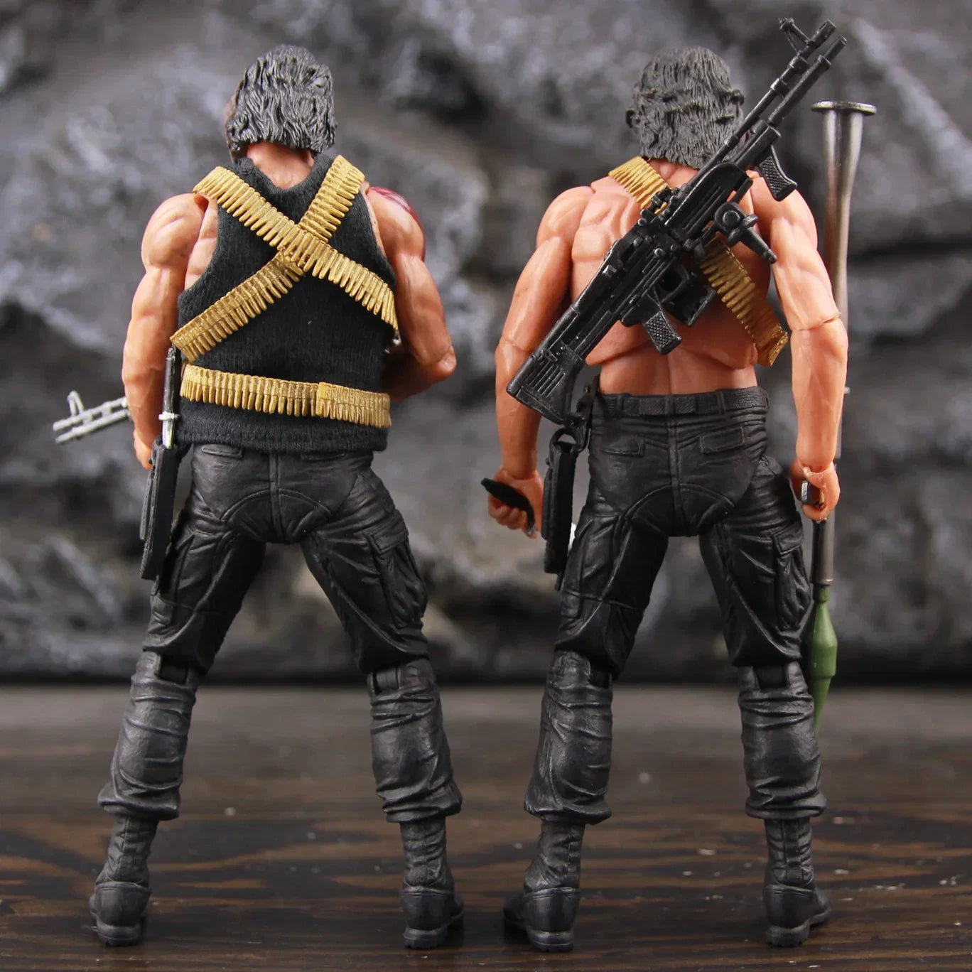 Classic Movie First Blood Ron Kim John J.R Rambo 7" Action Figure Special Forces Soldier Avenger Sylvester Film Toys Doll Model