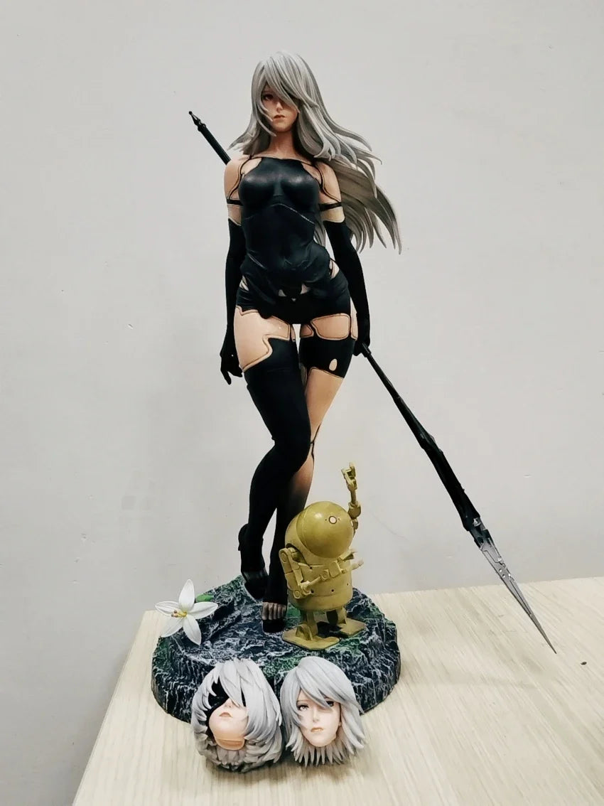 50cm NieR: Automata Yorha Type B 2B YoRHa Type A No.2 A2 Anime Girl PVC Action Figure Toy Statue Collection Model Doll Gift