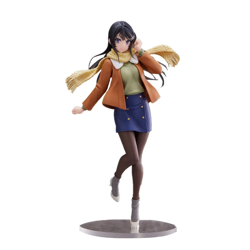 18CM Anime Rascal Does Not Dream of Bunny Girl Senpai Figure Sakurajima Mai Stand Animation Model Toy Gift Collection Decoration
