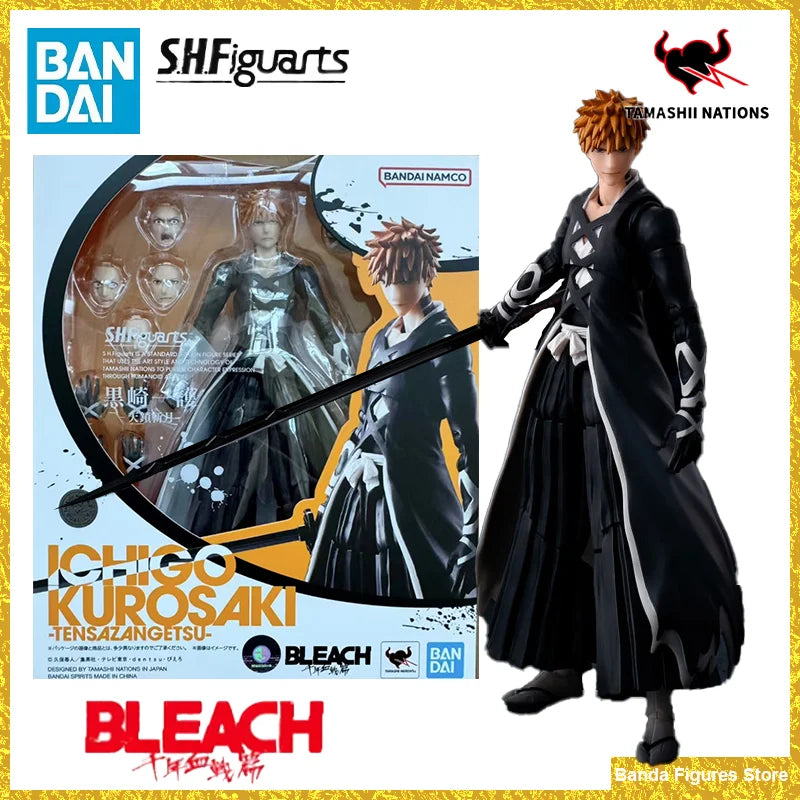 Original Bandai S.H.Figuarts SHF Ichigo Kurosaki Kenpachi Zaraki Toshiro Hitsugaya Renji Abarai Byakuya Kuchiki In Stock Toys