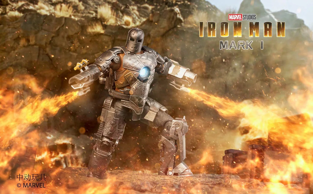 ZD Toys Iron Man Series Joint Movable MK1 Movie Generation ABS Material 1/12 Action Figure 7 Inches Mark Dolls