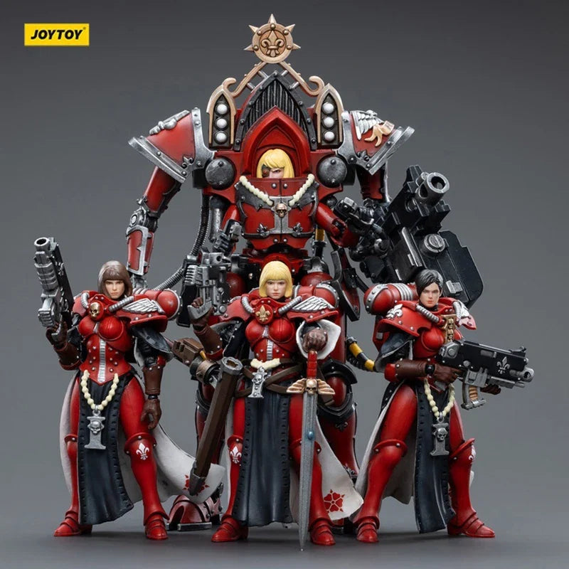 JOYTOY 1/18 Adepta Sororitas Order of the Bloody Rose Superior Kamina Lonell lgnacia Mecha Action Figures Anime Model Collection