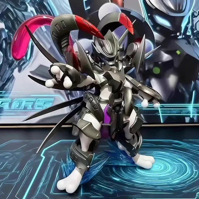 In-Stock PokéMon Armored Mewtwo Figure Bkm Anime Manga Merchandise Static Statue Model Trendy Toy Chassis Ornament Collect Gifts