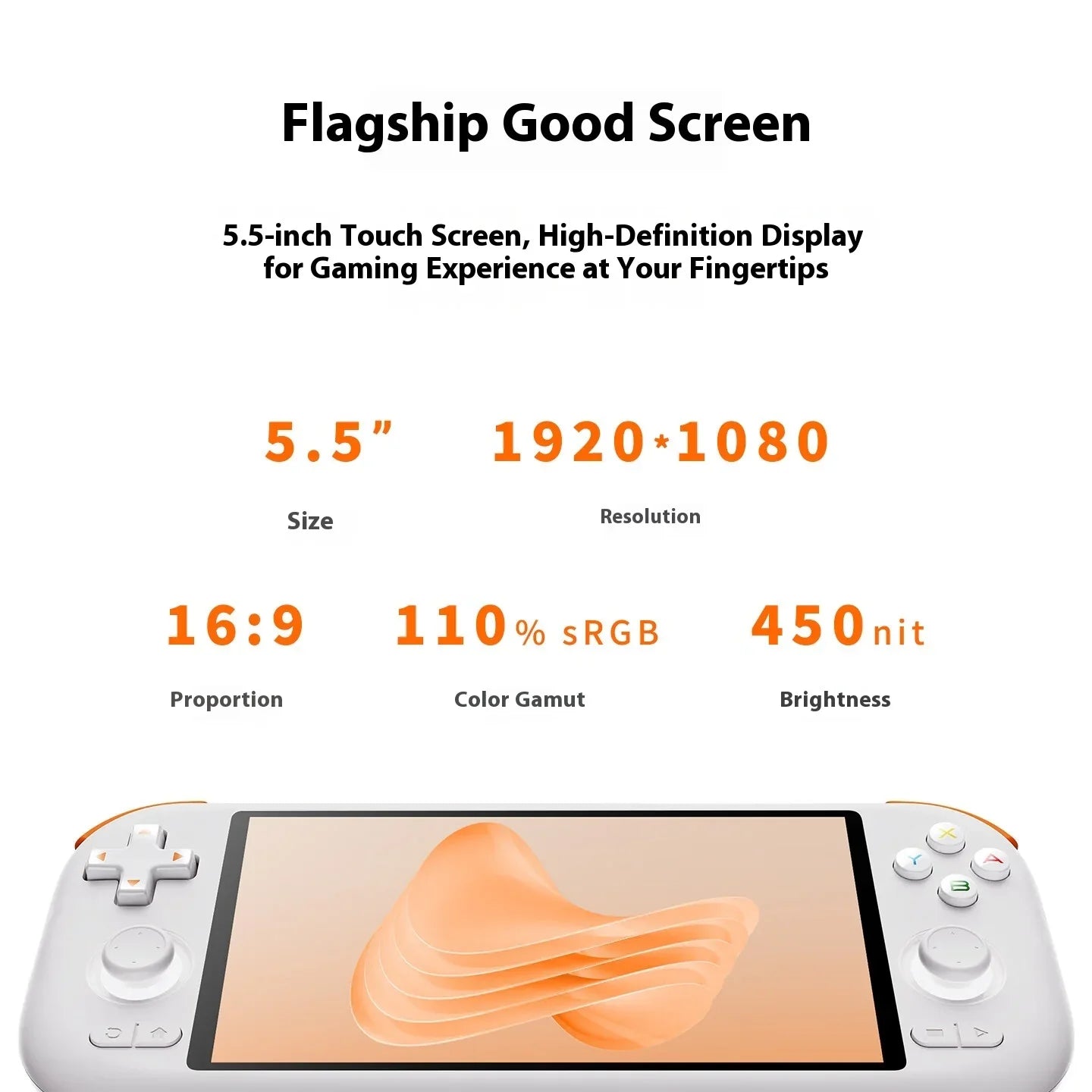 MangMi Air X Android Game Console 5.5Inch 1080P IPS Touch Screen 5000mAh Hall-Effect Joystick Trigger Handheld Game Consoles