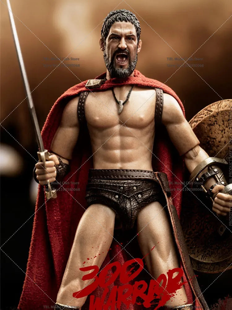 HHMODEL HH18065 1/12 Scale Male Soldier Spartan 300 Warrior Clothes With Spear Shield Full Set 6'' Action Figure Doll