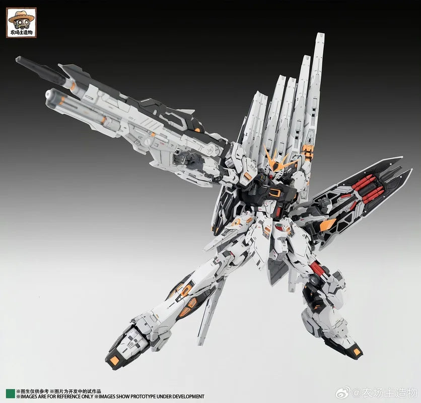 NCZZW Model RX-93 Nu Fighter Action Figure CMM GK Style 1/100 Scale Assembly Model Kit 24cm UC Anime Figures Birthday Gift