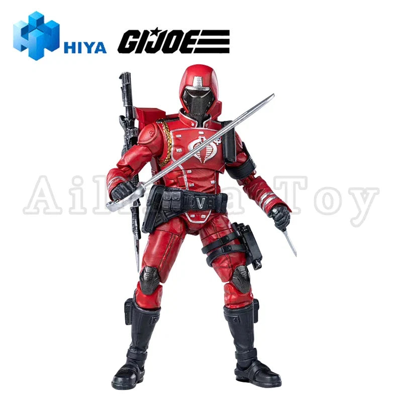 HIYA 1/18 4inch Action Figure Exquisite Mini Series G.I.Joe Crimson Guard Anime For Gift