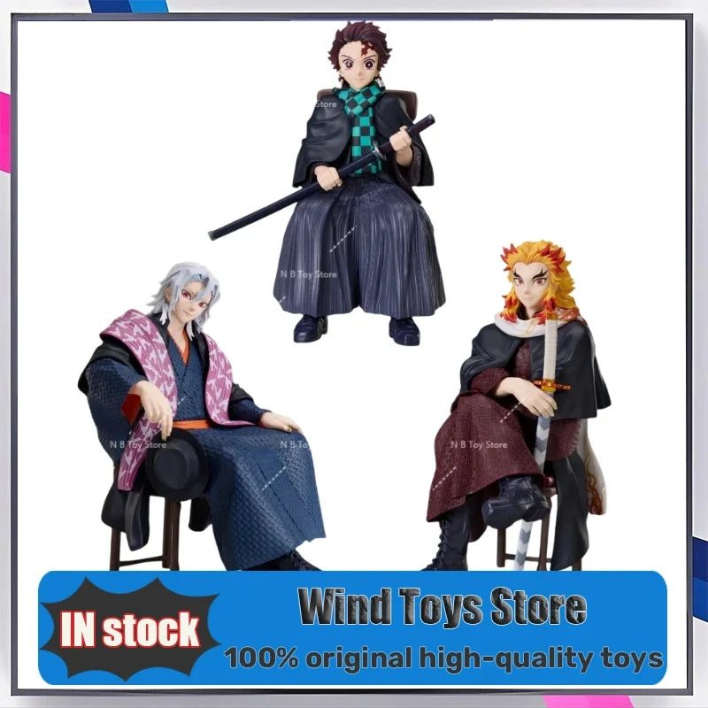 ANIPLEX Demon Slayer: Kimetsu No Yaiba Purgatorio Anjuro Utsu Tengen Kamado Tanjiro Figura Sitting  Anime