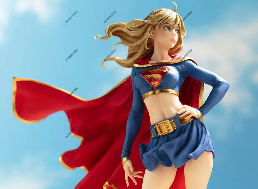 In Stock Original KOTOBUKIYA Supergirl Vers.2 - Bishoujo Statue - DC Comic Bishoujo 1/7 Action Figures Models Toys Gifts