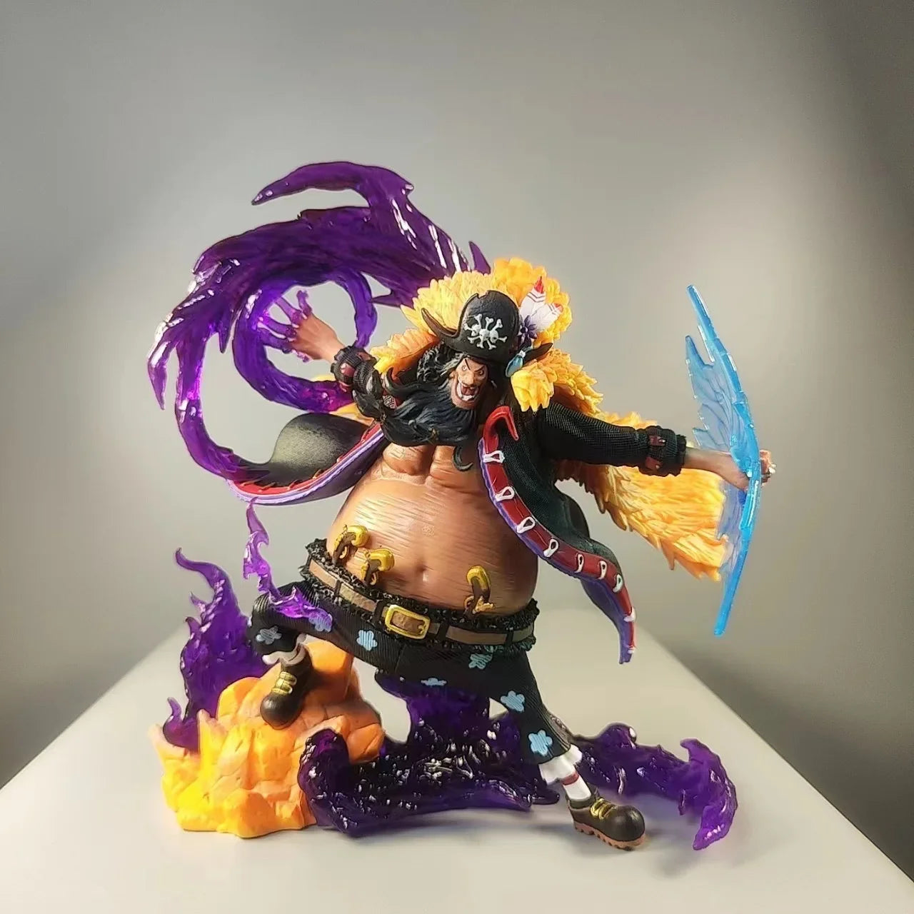 22cm One Piece Anime Figure Blackbeard Action Figurine Black Beard Marshall D Teach Gk Pvc Statue Model Collection Doll Toy Gift