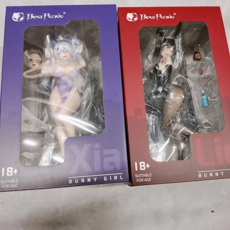 Bearpanda Bunny Girl Asanagi Rin Xiya Temperature Paint & 3d Crystal Eye & Creative Scene Models Anime Toy Birthday Gift