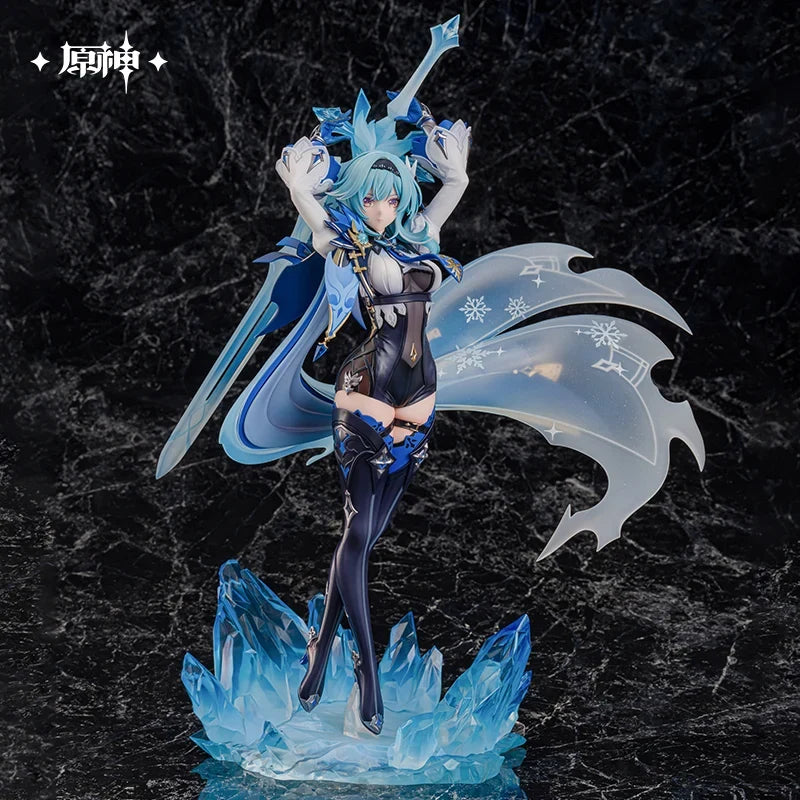 Genuine Genshin Impact Figure Eula The Swirling Dance Of Waves 1/7 Action Figurine Pvc Model Statue Toys Ornament Xmas Gifts