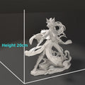 Practice White Mold Resin GK Assembly 3D Printing Static Figure Collectible Model Toy for Bilibili Fans over 8 Years Old