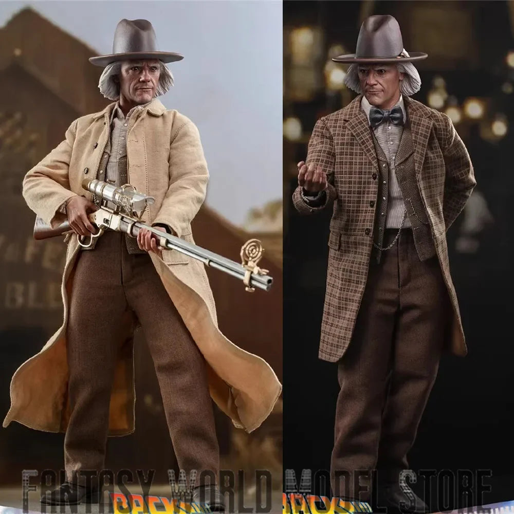 In Stock Hot Toys MMS617 1/6 Scale Back to the Future Dr. Emmett Brown Full Set Collectible 12'' Action Figure Model Doll Gifts