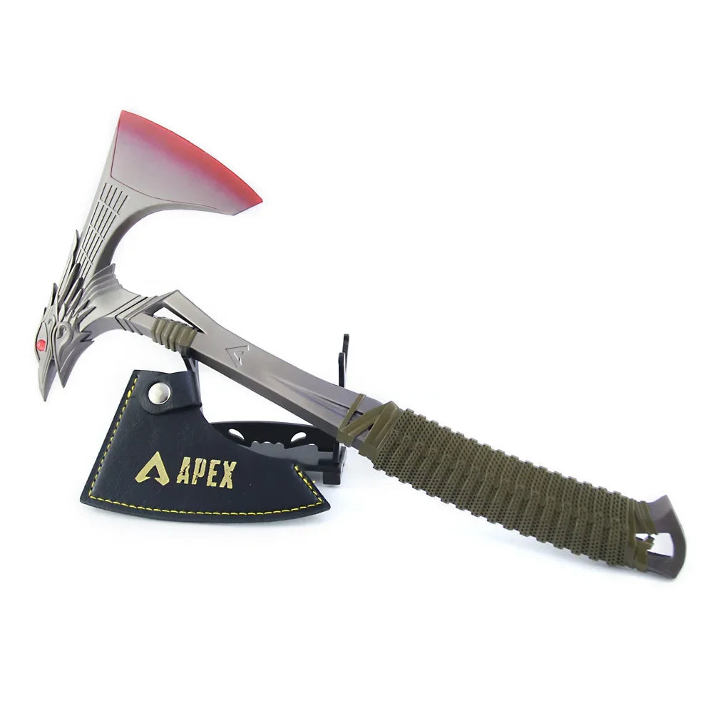 30cm Apex Game Peripheral Weapon Model Heirloom Raven's Bite Axe Toy Sword Cosplay Metal Safe Blunt Unedged Boys Gifts Collects