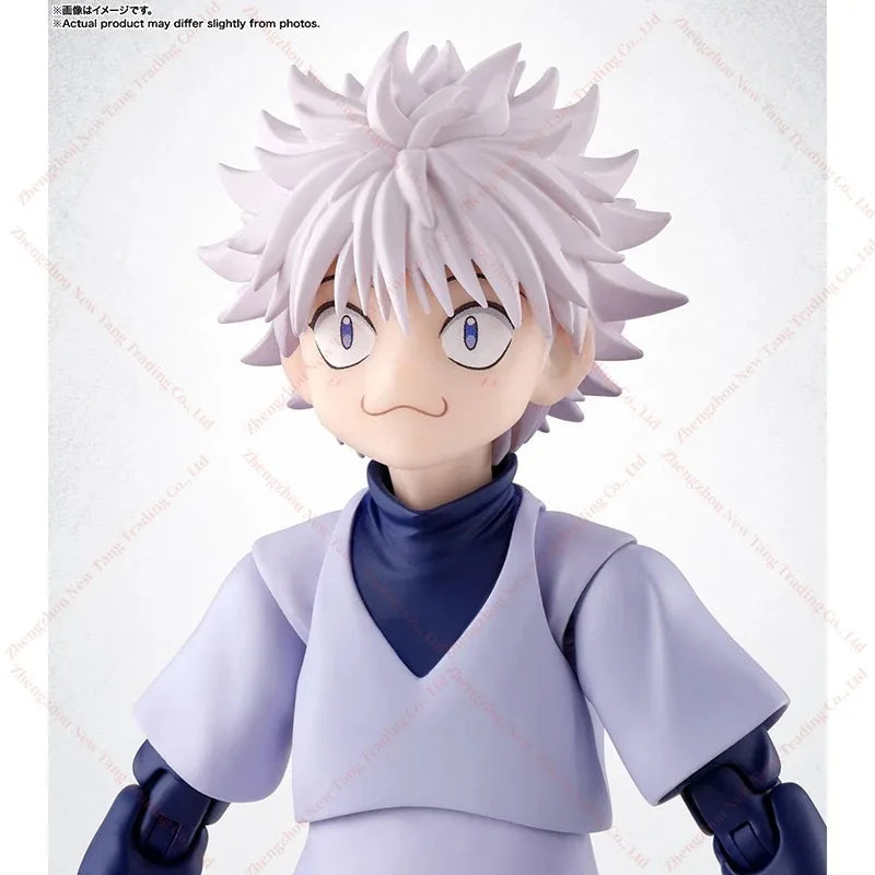 Original Bandai Shf Hunter x Hunter S.H.Figuarts Killua  In Stock Anime Action Collection Figures Model Toys