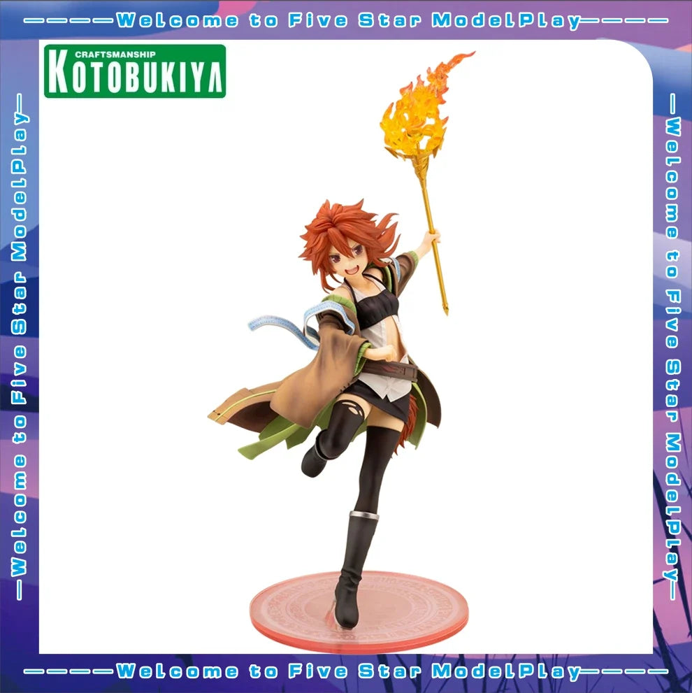 【FS】 Original Kotobukiya Yu-Gi-Oh Monster Duel Fire Spirit Hita Anime Figure Model Toys Gift Ornaments Collection