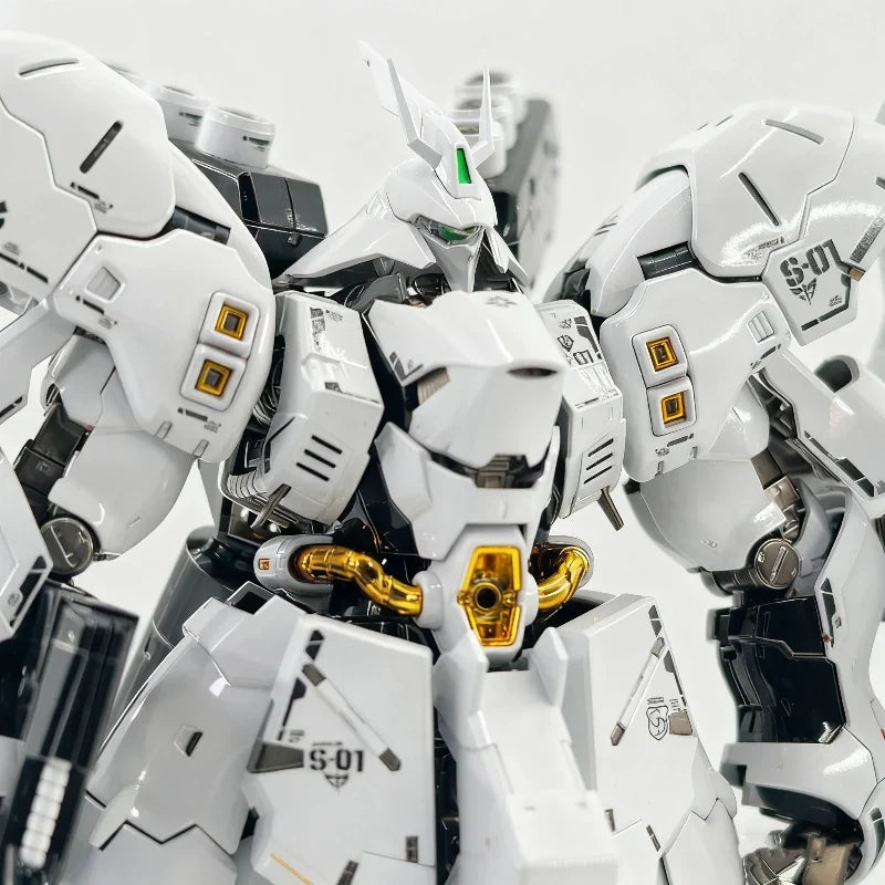 RG 1/144 MSN-04 Sazabi White Star Version Assembly Model Kit Action Figures With Decals Collectable Mecha Toy Desk Deco Boy Gift