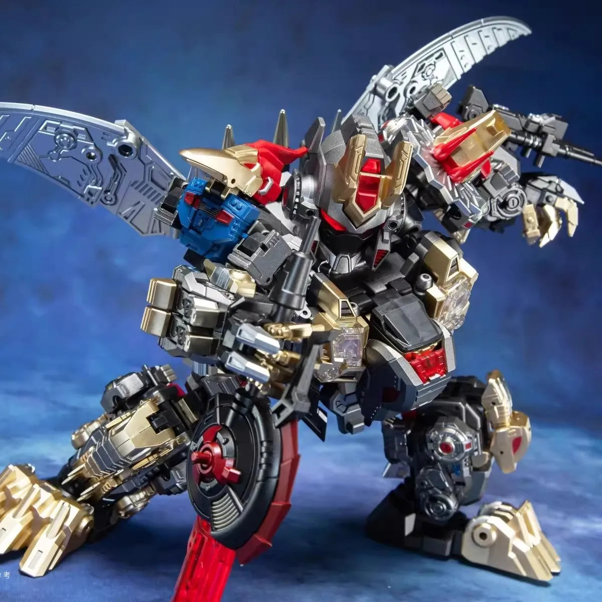 In Stock Transformation Laser Cat Steel Head JGM-SKP02 Beast Dinoking 5 in 1 Combiner Action Figures Model Collection Toy Gift