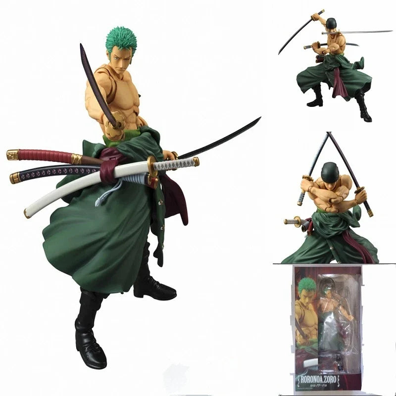 Anime One Piece MegaHouse Variable Action Heroes Roronoa Zoro New World Ver. PVC Action Figure Collection Model Toys Doll Gifts