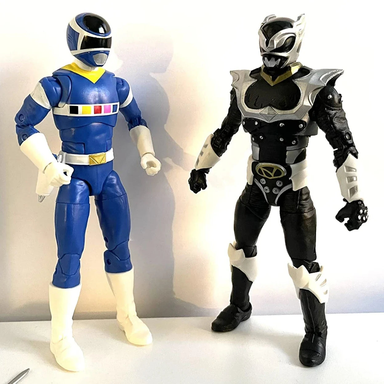 Hasbro Power Rangers Lightning Collection in Space Blue Ranger Vs. Silver Psycho Ranger 2-Pack 6-Inch Action Figure Toys F2047