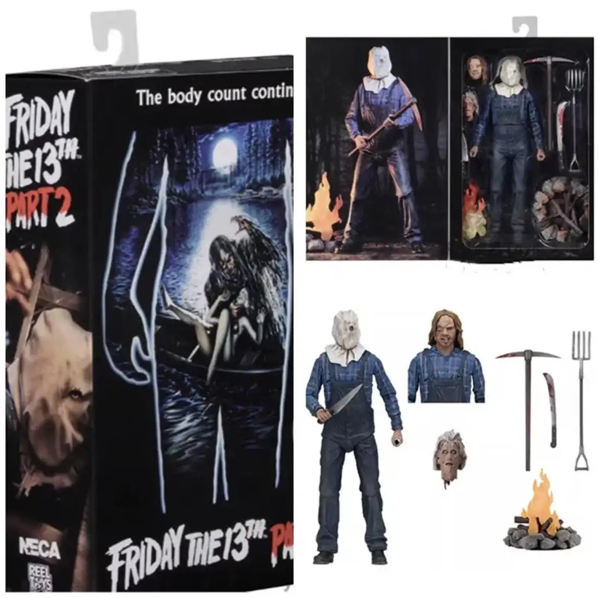 NECA Friday The 13th Figure Pennywise Part VII 7 New Blood Ultimate Jason Voorhees Action Figure Model Horror Halloween toy Gift