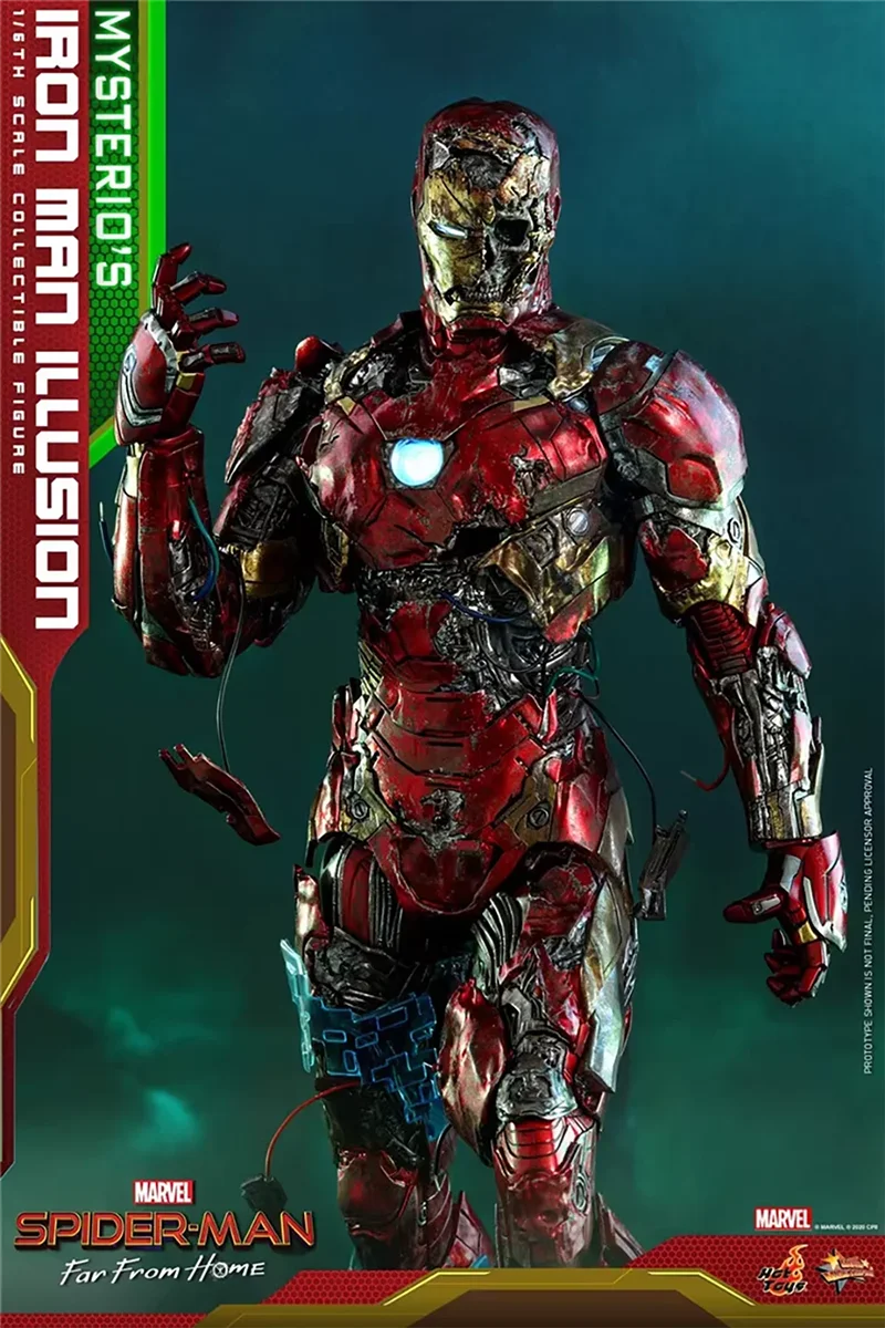 HotToys MMS580 1/6 Spider-Man Far From Home Iron Man Zombie Action Figure Model Toys32cm Collection Scene Ornament Gift