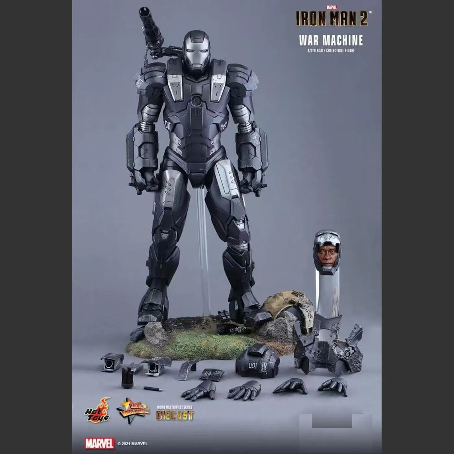 Original HOTTOYS 1/6 Die-cast Alloy MMS331 D13B Iron Man 2 War Machine MK1 Action Figure Model Toys Collection Scene Ornaments