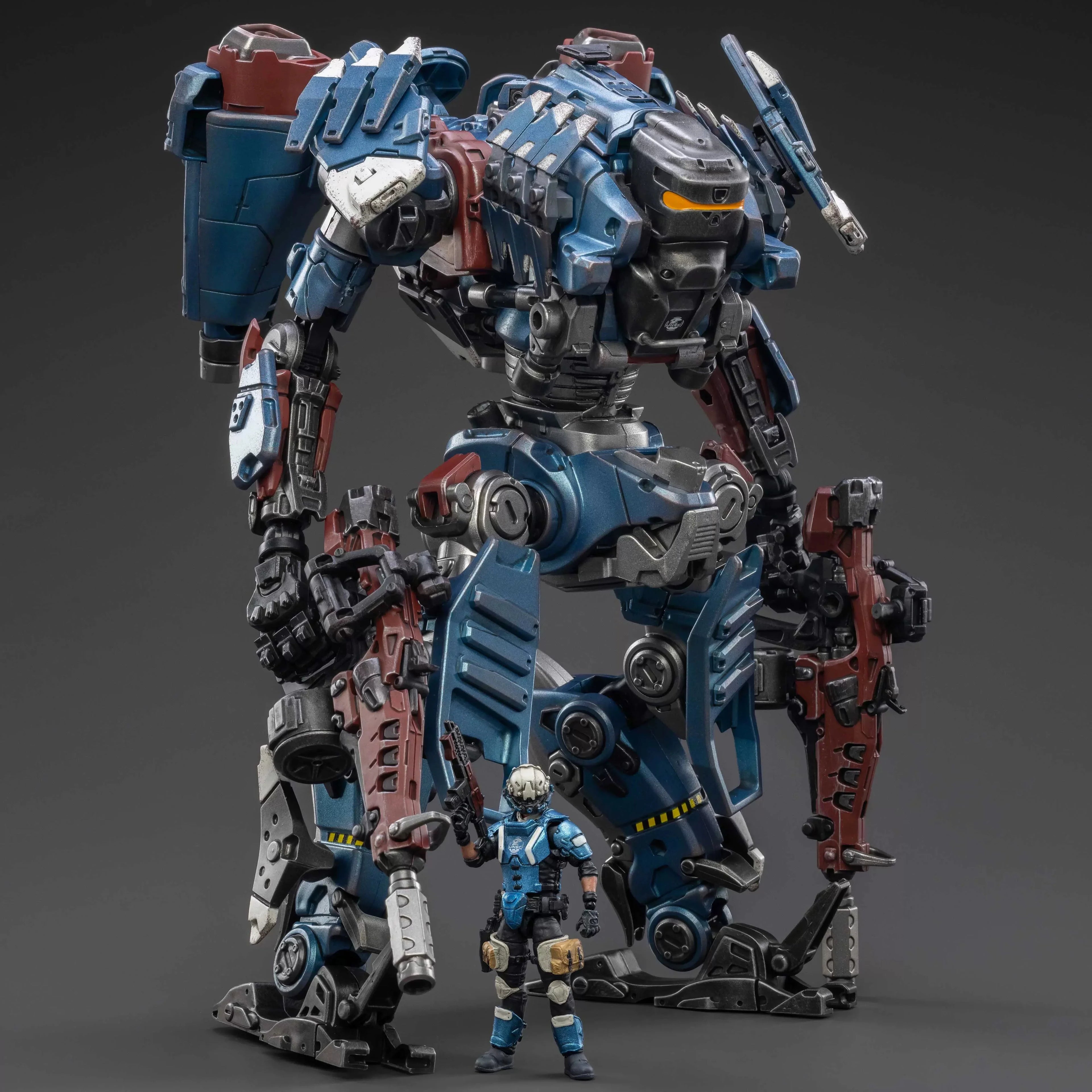JOYTOY 1/25 God of War 86 Tiekui Dual Pilot  lron Wrecker Steel Bone Mecha Christmas Present Hobby Action Figures Model Toys