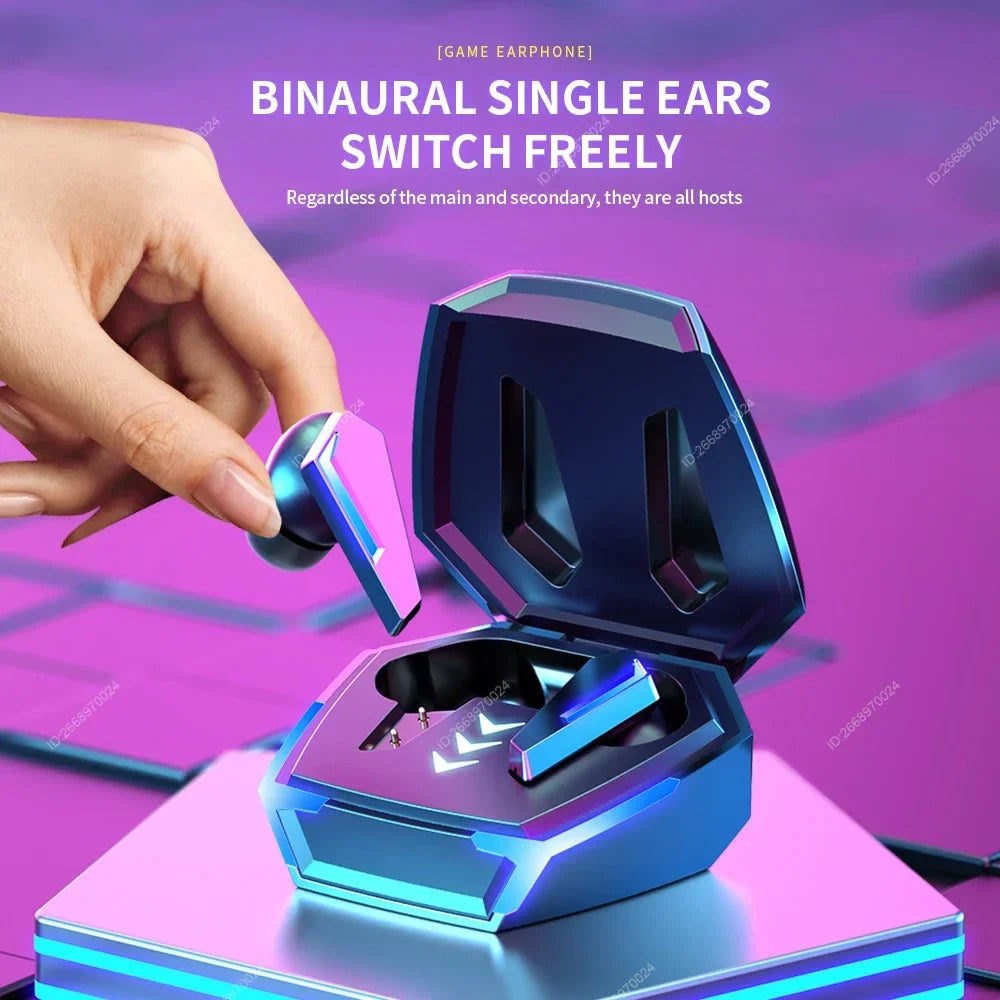 In-Ear Game Earphones True Wireless Bluetooth Headphones Waterproof Sports Hifi Headsets Balanced Armature for Game With Mic