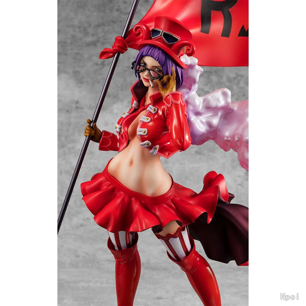 In stock Original MegaHouse POP Revolutionary Army Captain Bello Betty Anime Doll Figure Model Toys Gifts