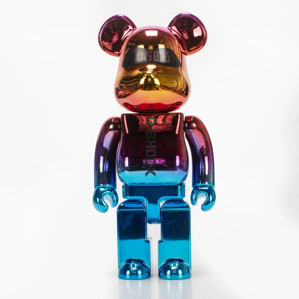 Bearbrick 400% Shanghai Night Electroplating Edition 28cm Height 11 inches Collection Gift Figure Home Decor Decoration Ornament