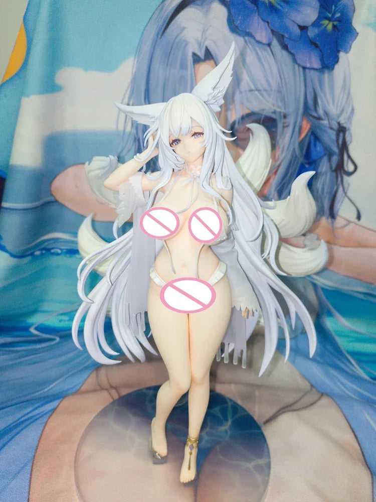 AniGame Azur Lane Shinano Hakuryu 1/6 Scale Anime Figure White Sand Dream Swimsuit Ver Collectible Display Model For Anime Fans