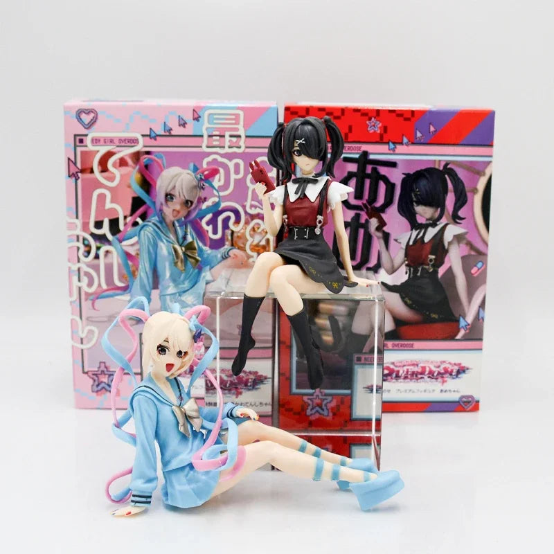 18cm NEEDY STREAMER OVERLOAD Ame-chan Anime Girl Figure Super Ten-Chan/OMGkawaiiAngel chan Action Figure Model Doll Toys Gifts